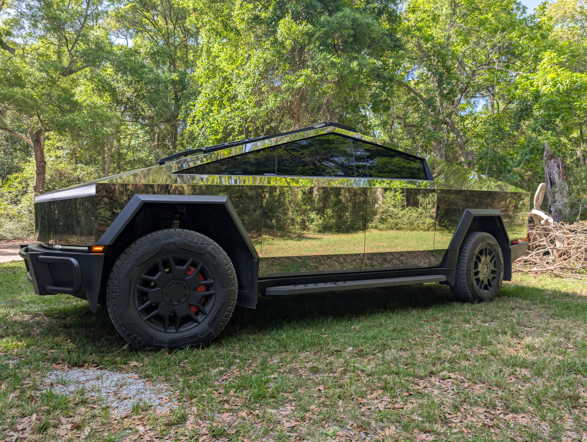 Mirror Polished Metal Example - TeslaCybertruck.jpeg | Oliver's Metal Polishing in Myrtle Beach